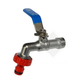 LOCKABLE BIB COCK WITH PUSH FIT COUPLING