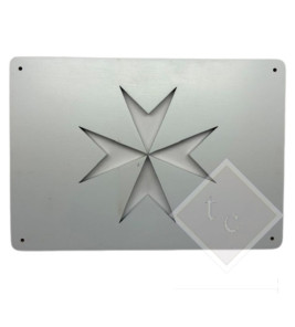 WOODEN VENT COVER WHITE CROSS 24X17CM