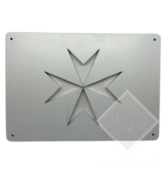 WOODEN VENT COVER WHITE CROSS 24X17CM