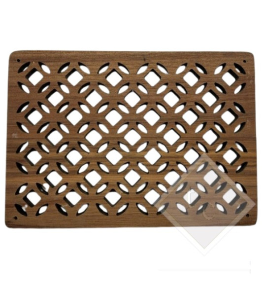 WOODEN VENT COVER BROWN ORIENTAL 24X17CM