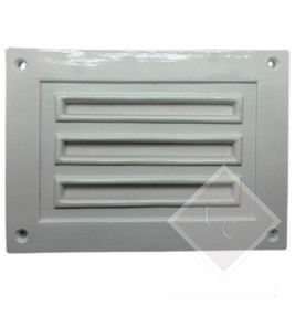RESIN VENT COVER 3-SLOTS 17X24CM WHITE