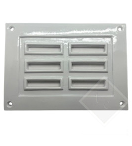 RESIN VENT COVER 6-SLOTS 17X24CM WHITE