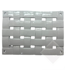 RESIN VENT COVER WEAVED 17X24CM WHITE