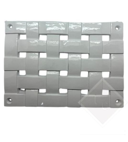 RESIN VENT COVER WEAVED 17X24CM WHITE