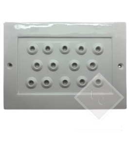 RESIN VENT COVER 11-HOLE 17X24CM WHITE