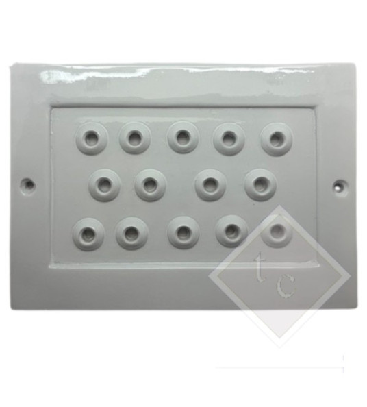 RESIN VENT COVER 11-HOLE 17X24CM WHITE