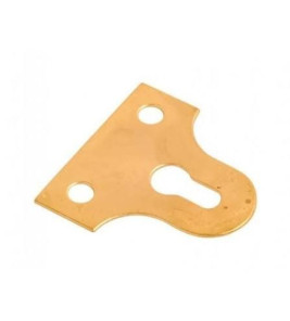 BRASS PLATED GLASS PLATE 1 1/2``  WITH SLOT