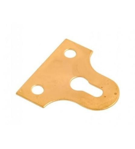 BRASS PLATED GLASS PLATE 1 1/2``  WITH SLOT