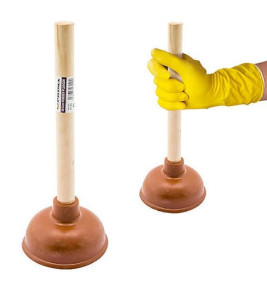 PLUNGER 13CM WOODEN HANDLE PLUNGER 13CM WOODEN HANDLE