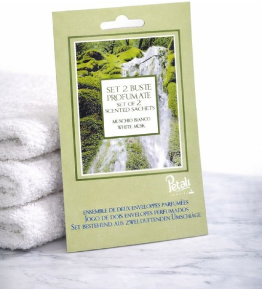 SCENTED LINEN SACHETS X2 WHITE MUSK