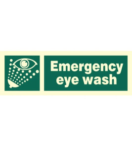 SIGN EMERGENCY EYEWASH 100X300
