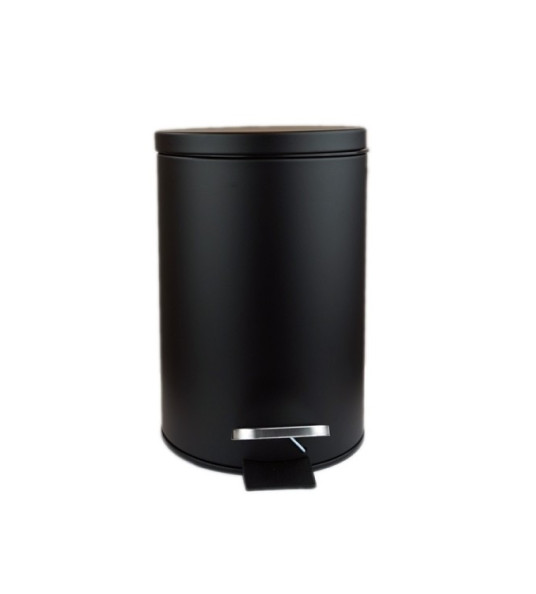 BLACK STAINLESS STEEL PEDAL BIN 3L PAMEX