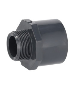 PVC PRESSURE ADAPTOR 50MM X 1 1/2`` M