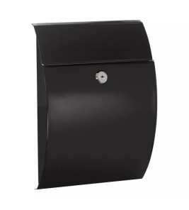 ARREGUI GALAN STEEL LETTER BOX BLACK
