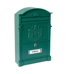 RESIDENCIA ALUMINIUM LETTER BOX GREEN